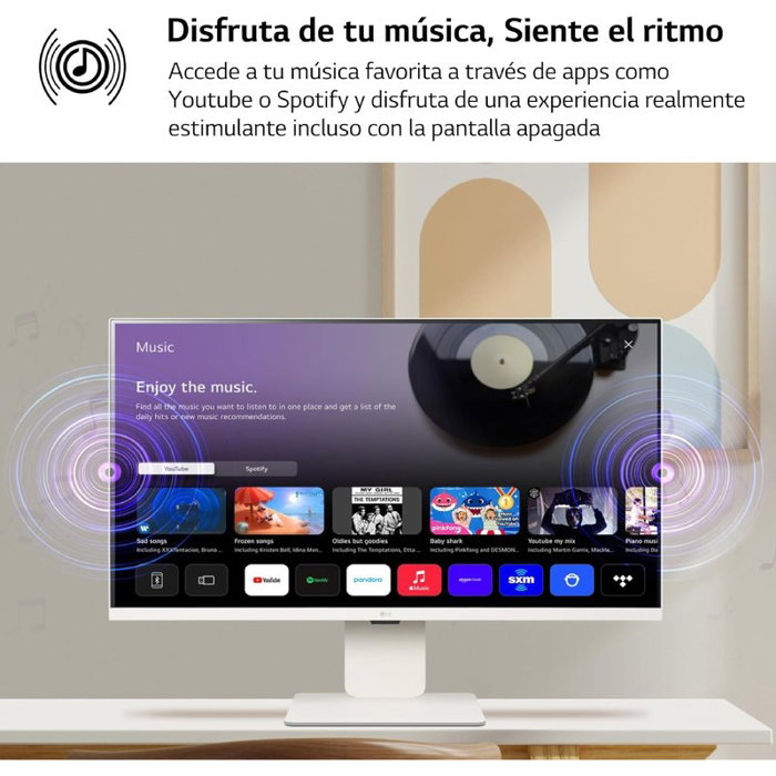 LG Smart Monitor MyView 32SR50F-W 31,5 pulg Full HD IPS Blanco LG Smart Monitor MyView 32SR50F-W 31,5 pulg Full HD IPS Blanco
